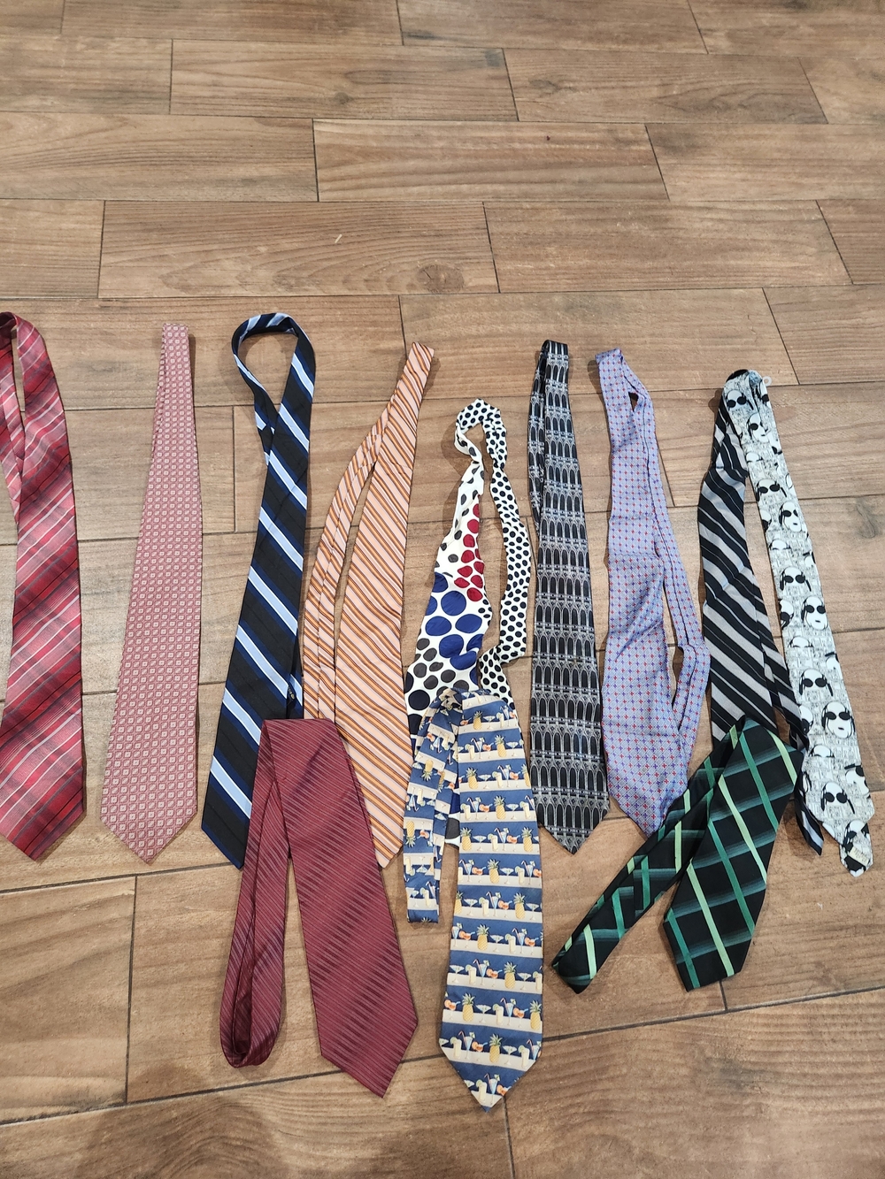 Men's Assorted Patterned Neckties - Mixed Colors 12 ties